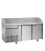 Tavolo refrigerato pizza GN1/1 con 2 porte, gruppo motore a sinistra , un cassetto neutro e piano in granito mod PZ02EKOC1SX