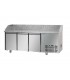 Tavolo refrigerato pizza GN1/1 con 3 porte e piano in granito mod PZ03EKOGN