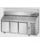 Tavolo refrigerato pizza GN1/1 con 3 porte e piano in granito e vetrina refrigerata mod PZ03EKOGN+VR3203VD