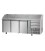 Tavolo refrigerato pizza GN1/1 con 3 porte, 3 cassetti neutri e piano in granito mod PZ03EKOC3