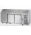 Tavolo refrigerato pizza Gn1/1 con 2 porte, 6 cassetti neutri e piano in granito mod PZ03EKOC6