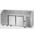 Tavolo refrigerato pizza Gn1/1 con 2 porte, 6 cassetti neutri e piano in granito mod PZ03EKOC6