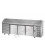 Tavolo refrigerato pizza GN1/1 con 3 porte, 6 cassetti neutri e piano in granito mod PZ04EKOC6