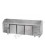 Tavolo refrigerato pizza GN1/1 con 3 porte, gruppo motore a sinistra, 6 cassetti neutri e piano in granito mod PZ04EKOC6SX