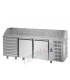 Tavolo refrigerato pizza 600x400 con 2 porte, 6 cassetti neutri e piano in granito mod PZ03MIDC6