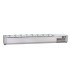 Vetrina refrigerata in acciaio inox per vaschette GN1/4 senza vetri mod VR4150SV