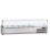 Vetrina refrigerata in acciaio inox per vaschette GN1/4 con vetri piani temperati mod VR4270VD