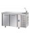 Tavolo refrigerato GN1/1 a temperatura normale con 2 porte e piano con lavello mod TF02EKOGNL