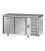 Tavolo refrigerato GN1/1 a temperatura normale con 2 porte e piano di lavoro in granito mod TF02EKOGNGRA
