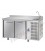 Tavolo refrigerato GN1/1 con 2 porte e piano in acciaio inox con alzatina 10 cm e lavello mod TF02EKOGNLAL