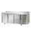 Tavolo refrigerato GN1/1 a temperatura normale con 3 porte e piano in acciaio inox con alzatina 10 cm mod TF03EKOGNAL