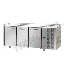 Tavolo refrigerato GN1/1 a temperatura normale con 3 porte senza piano di lavoro mod TF03EKOSP