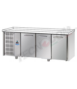 Tavolo refrigerato GN1/1 con 3 porte, gruppo motore a sinistra, senza piano di lavoro mod TF03EKOSPSX