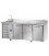 Tavolo refrigerato GN1/1 temp. normale 3 porte, piano inox con alzatina 10 cm, lavello, motore a sinistra mod TF03EKOGNSXLAL