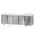 Tavolo refrigerato GN1/1 con 4 porte, senza piano di lavoro mod TF04EKOSP