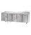 Tavolo refrigerato GN1/1 a temperatura normale 4 porte, piano inox con alzatina 10 cm e motore a sinistra mod TF04EKOGNSXAL