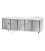 Tavolo refrigerato GN1/1 con 4 porte , gruppo moteore a sinistra, senza piano di lavoro mod TF04EKOSPSX