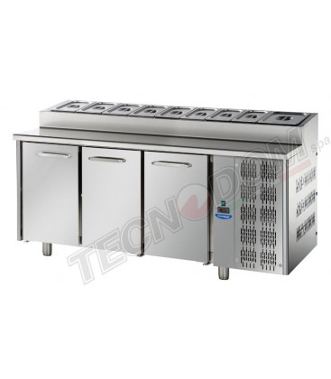 Tavolo refrigerato Snack GN1/1 con 3 porte mod TF03EKOGNSK