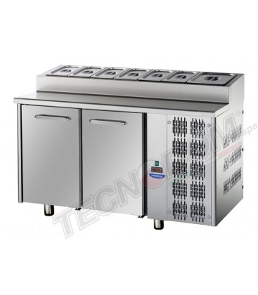 Tavolo refrigerato Snack GN1/1 a temperatura normale con 2 porte mod TF02EKOGNSK