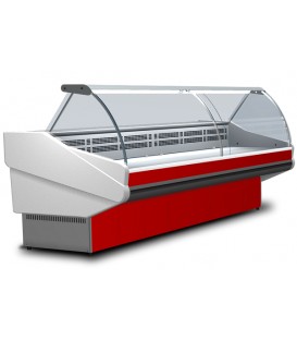 Espositore refrigerato orizzontale con vetri curvi standard mod SALINAPLUS/300