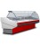 Espositore refrigerato orizzontale con vetri curvi standard mod SALINALUX/100
