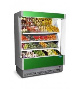 Espositore refrigerato verticale versione frutta e verdura mod VULCANOFVINOX80/100
