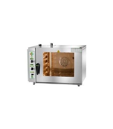 Forno a gas misto convezione/vapore diretto per gastronomia GN1/1 mod GD/5M