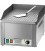 Fry top elettrico da banco mod FRY1R