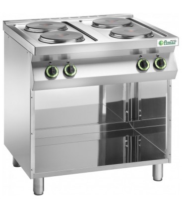 Cucina con 4 piastre elettriche mod CC74P