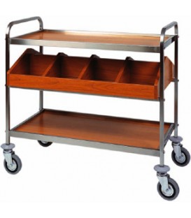 Carrello di servizio in acciaio inox mod CA1180