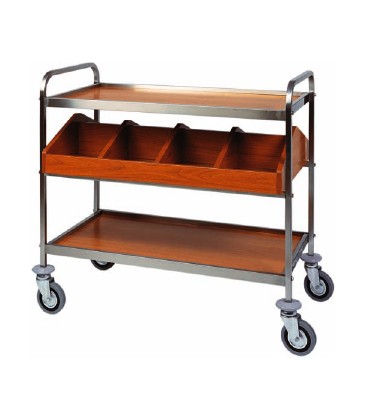 Carrello di servizio in acciaio inox mod CA1180