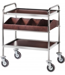 Carrello di servizio in acciaio inox mod CA1180W