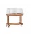 Carrello di servizio in legno con coperchio mod LPC1100