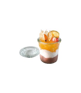 Vasetto con coperchio, 12 pz