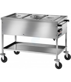 Carrello termico a bagnomaria con temperatura differenziata CT1758TD
