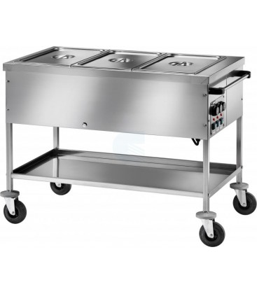 Carrello termico a bagnomaria con temperatura differenziata CT1758TD