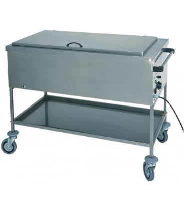 Carrello scalda tegamini / biberon con resistenza a secco CSS1750