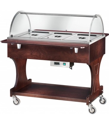 Carrello espositore a bagnomaria CL2777W