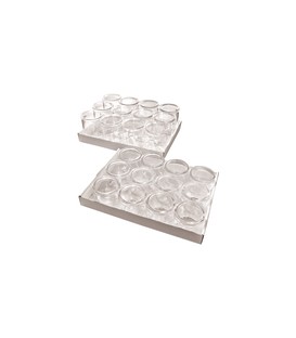 Vasetto con coperchio, 12 pz