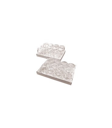 Vasetto con coperchio, 12 pz