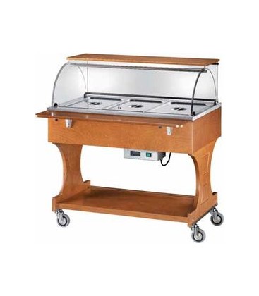 Carrello espositore a bagnomaria CL2778