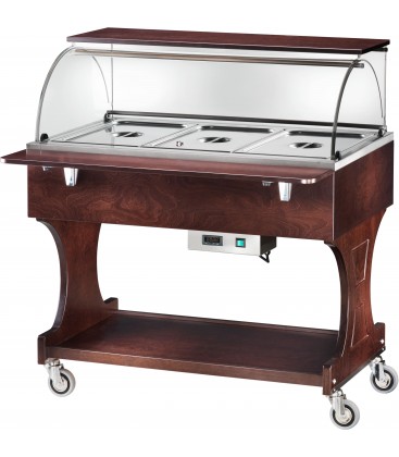 Carrello espositore a bagnomaria CL2778W