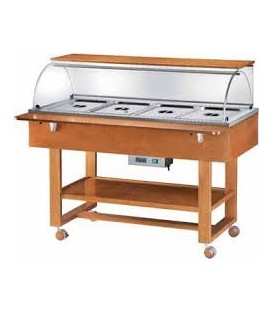 Carrello espositore a bagnomaria ELC2834