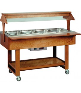 Carrello espositore a bagnomaria ELC2828