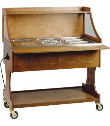 Carrello espositore per buffet a bagnomaria CL2772