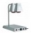Piano caldo con 2 lampade a raggi infrarossi PCI4718D
