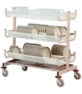 Carrello scolapiatti e bicchieri CA603