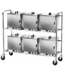 Carrello porta cassette termiche con presa elettrica CPC600