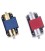 Puntale dorato con nastro blu per asta delimita corsie PU5195DB