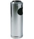 Posacenere gettacarta inox con coperchio a rete cromata AV4650
